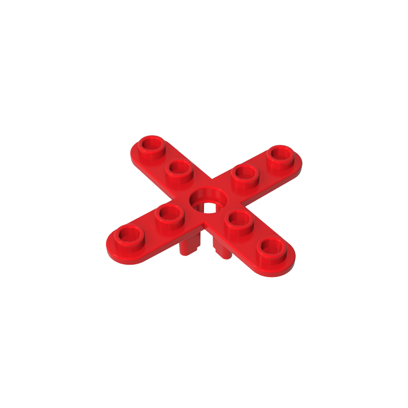 Propeller 4 Blade 5 Diameter with Rounded Ends, Open Hub