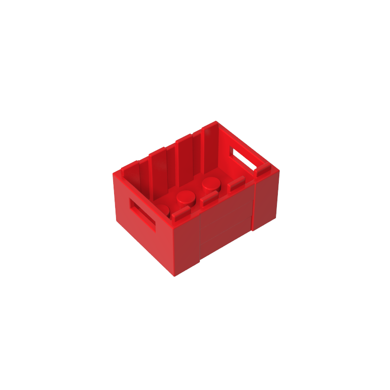 Box / Crate with Handholds  3 x 4 x 1 2/3