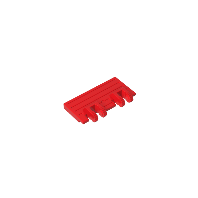 Hinge Train Gate 2 x 4 Locking Dual 2 Fingers without Rear Reinforcements, 7 Teeth