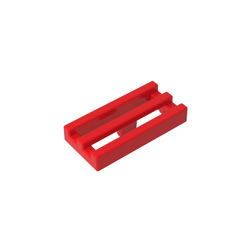 Tile Special 1 x 2 Grille with Bottom Groove