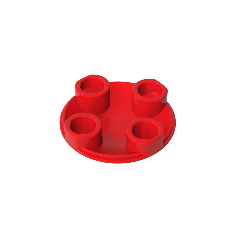 Plate Round 2 x 2 with Rounded Bottom [Boat Stud]