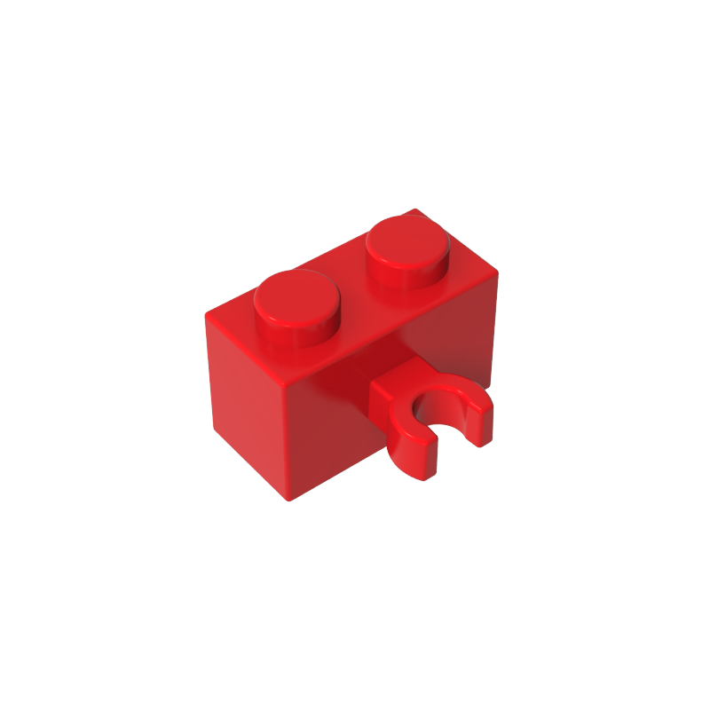 Brick Special 1 x 2 with Vertical Clip [Open O Clip]