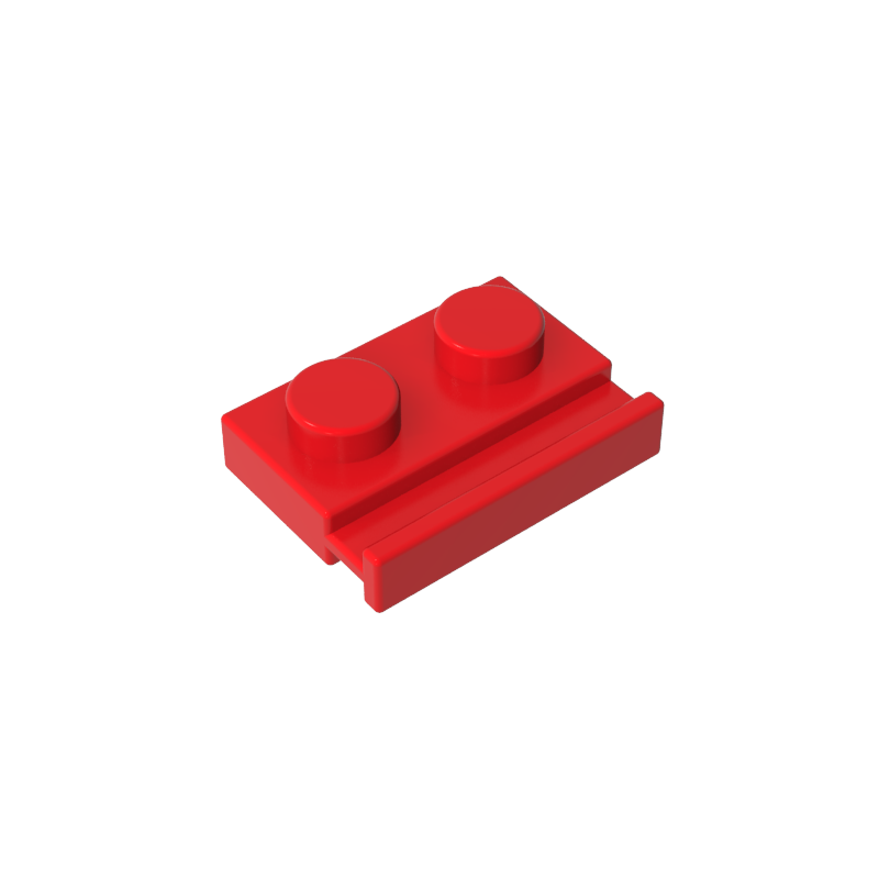 Plate Special 1 x 2 with Door Rail