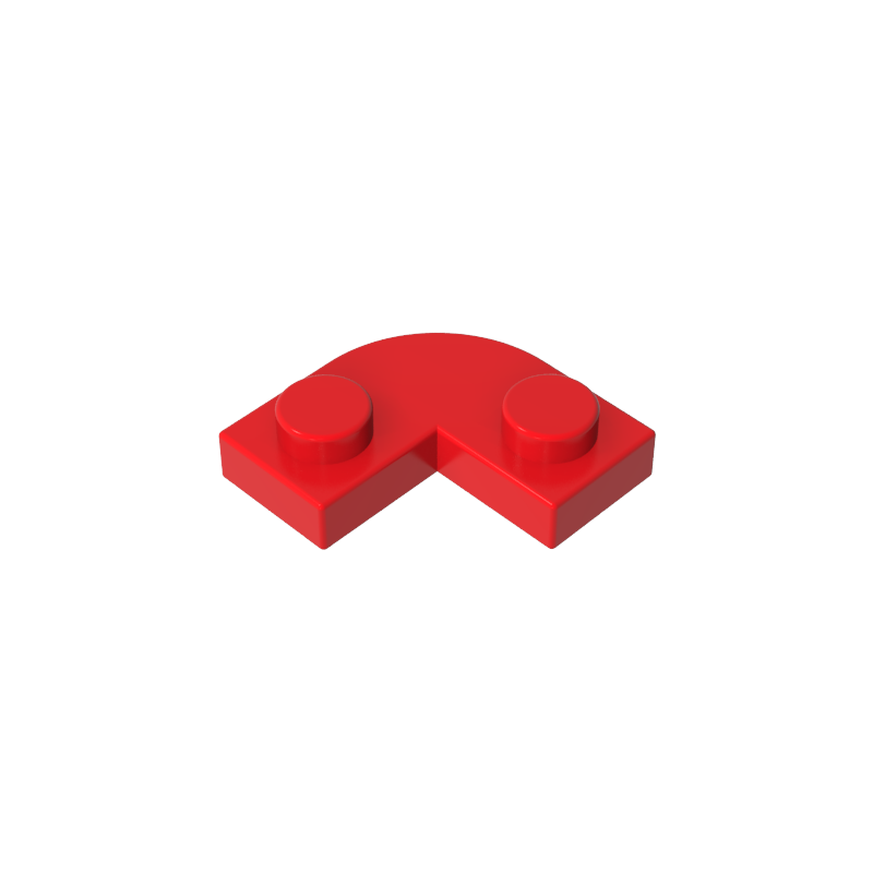 Plate 2 x 2 Round Corner with 1 x 1 Cutout