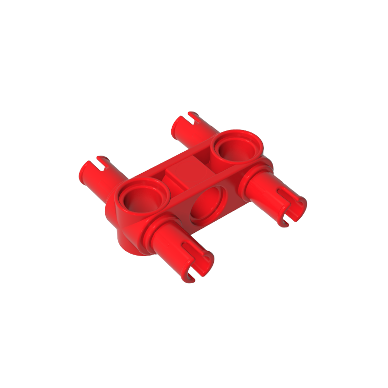 Technic Pin Connector Hub Perpendicular 3L with 4 Pins