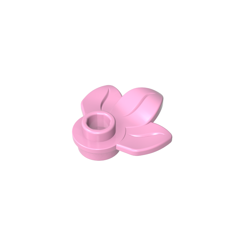 Plant, Plate 1 x 1 Round with 3 Leaves