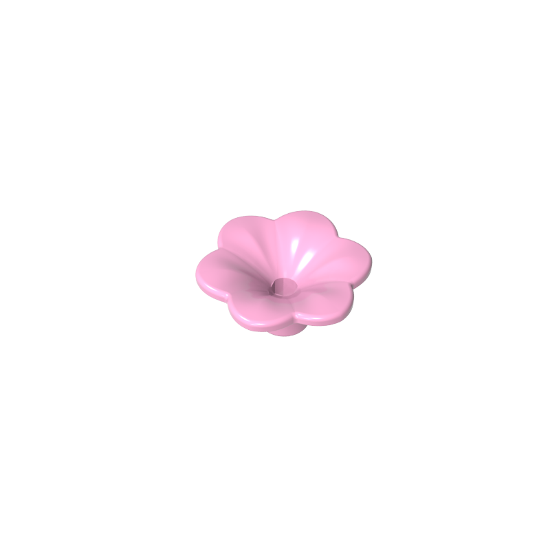 Plant, Outdoor Accessory Kit, Flower with 6 Rounded Petals and Pin