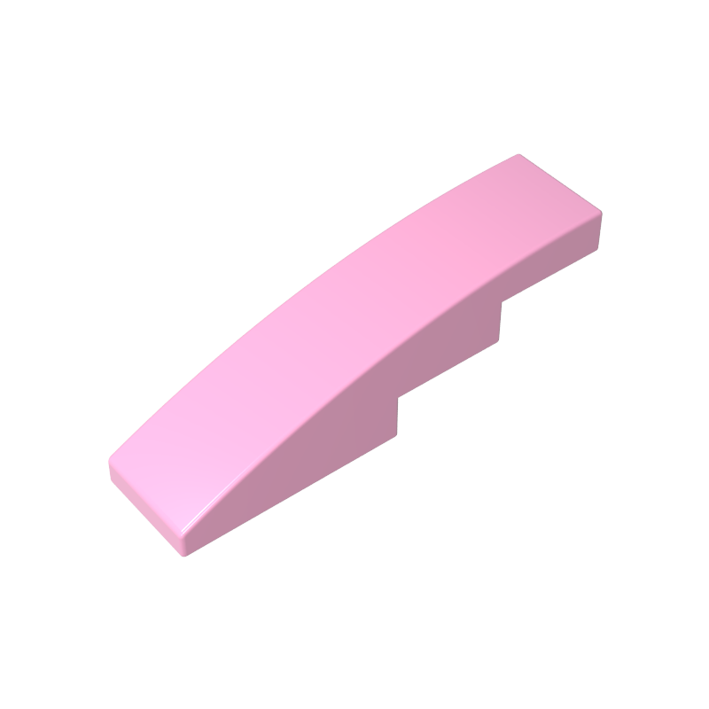 Slope Curved 4 x 1 No Studs [Stud Holder with Symmetric Ridges]