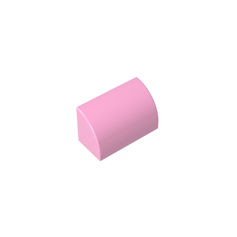 Brick Curved 1 x 2 x 1 No Studs - Color ID 11