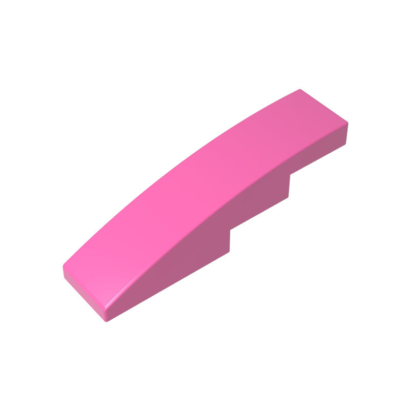 Slope Curved 4 x 1 No Studs [Stud Holder with Symmetric Ridges]