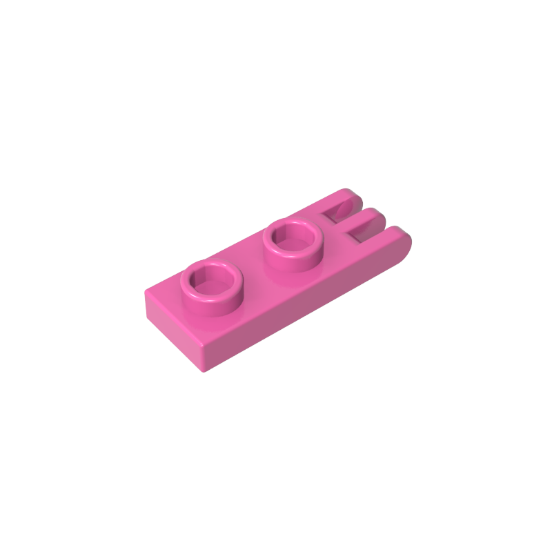 Hinge Plate 1 x 2 with 3 Fingers and Hollow Studs - Color ID 12