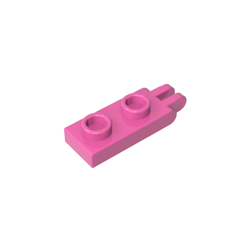 Hinge Plate 1 x 2 with 2 Fingers and Hollow Studs - Color ID 12