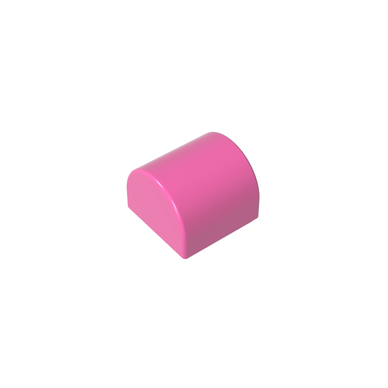 Brick Curved 1 x 1 x 2/3 Double Curved Top, No Studs