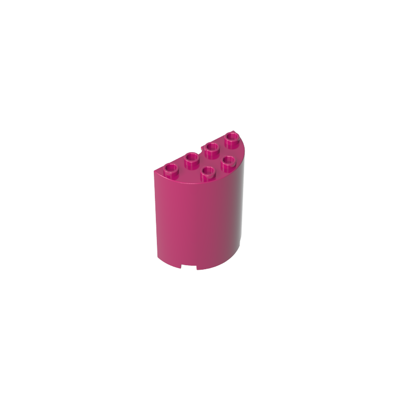 Cylinder Half 2 x 4 x 4