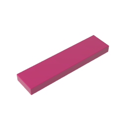 Tile 1 x 4 with Groove