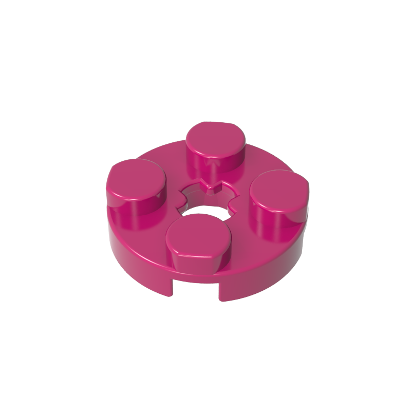 Plate Round 2 x 2 with Axle Hole Type 1 (+ Opening)