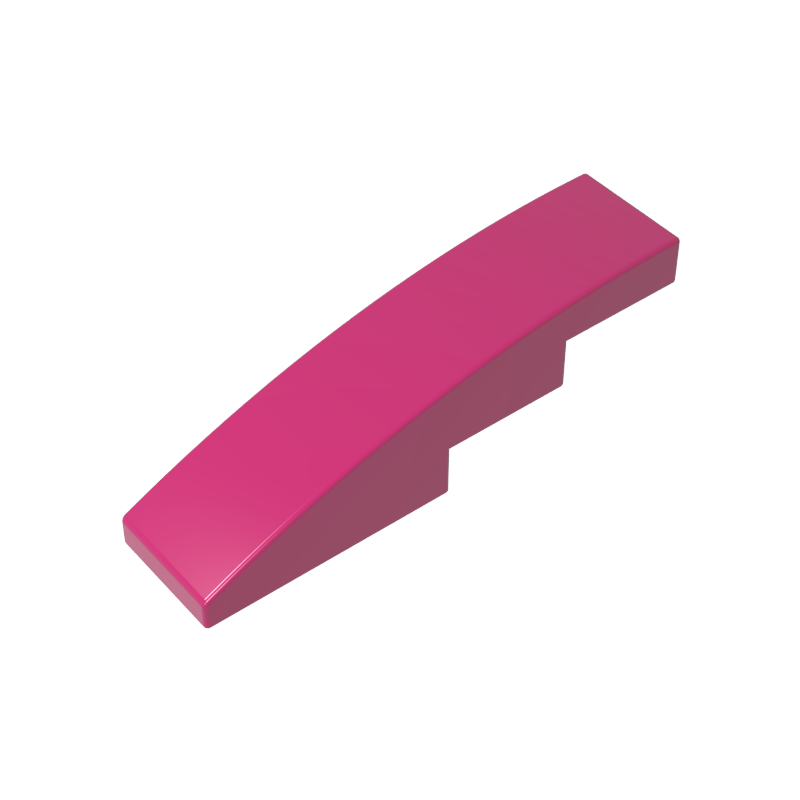 Slope Curved 4 x 1 No Studs [Stud Holder with Symmetric Ridges]