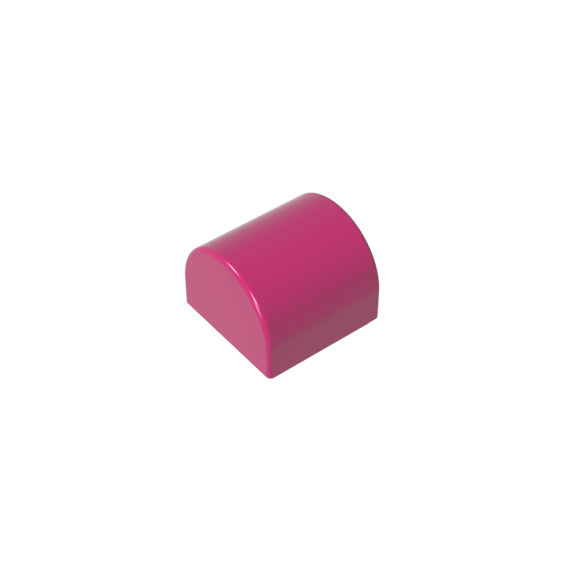 Brick Curved 1 x 1 x 2/3 Double Curved Top, No Studs - Color ID 13