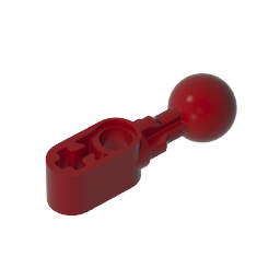 Beam 1 x 2 with Ball Joint Straight, Smooth Ball