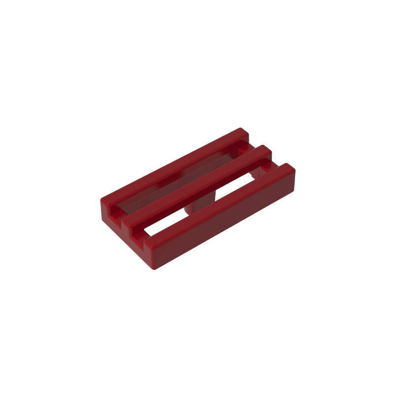 Tile Special 1 x 2 Grille with Bottom Groove