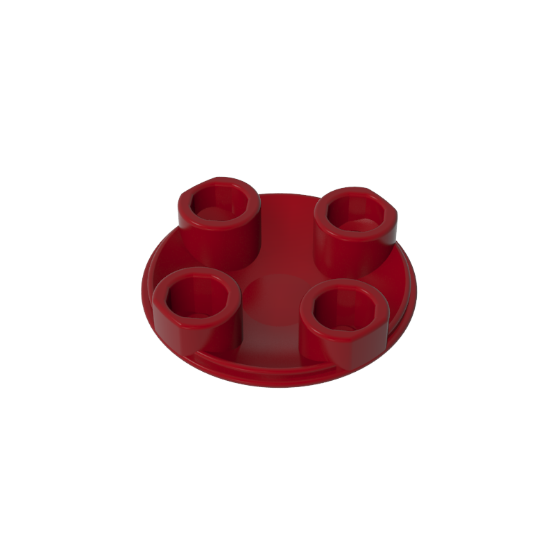 Plate Round 2 x 2 with Rounded Bottom [Boat Stud]