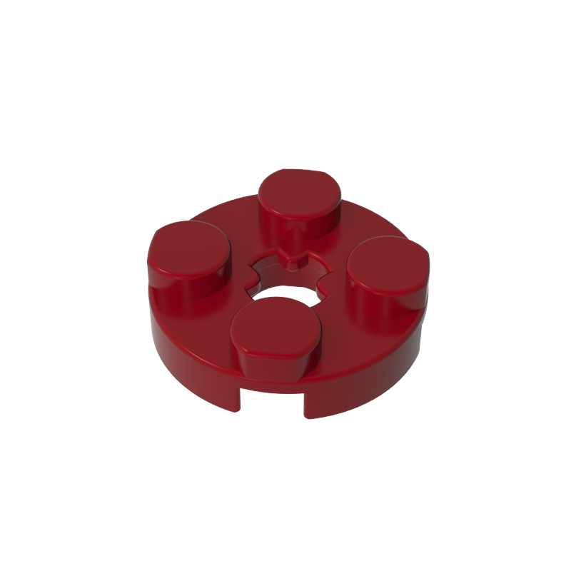 Plate Round 2 x 2 with Axle Hole Type 1 (+ Opening)