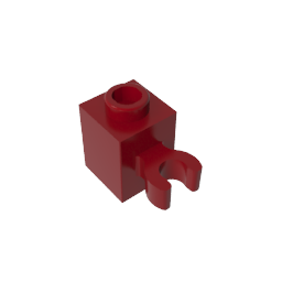 Brick Special 1 x 1 with Clip Vertical [Open O Clip, Hollow Stud]