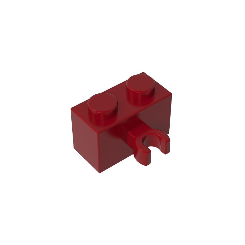 Brick Special 1 x 2 with Vertical Clip [Open O Clip]