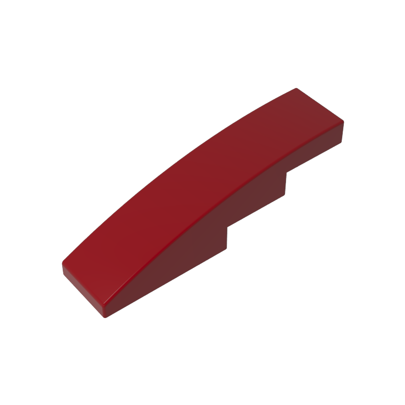 Slope Curved 4 x 1 No Studs [Stud Holder with Symmetric Ridges]