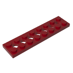 Technic Plate 2 x 8 [7 Holes]