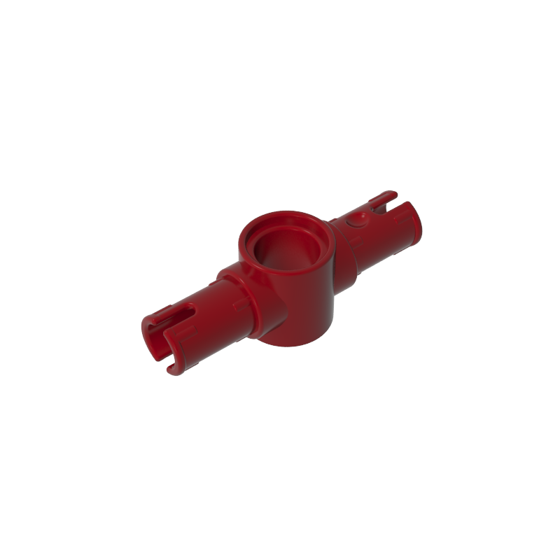 Technic Pin Connector Hub with 2 Pins with Friction Ridges Lengthwise [Big Squared Pin Holes]
