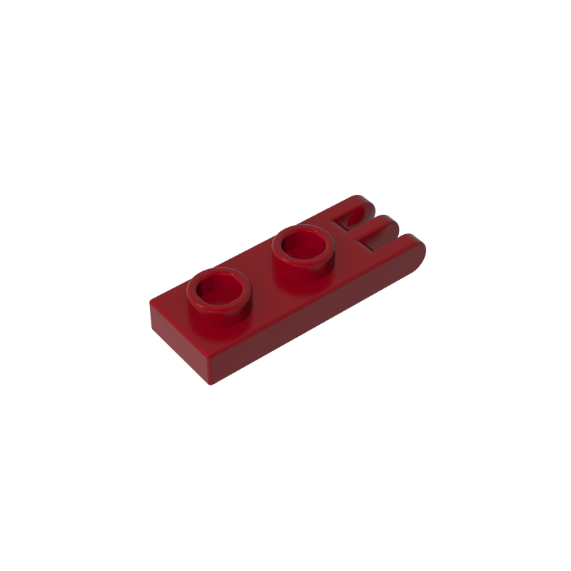 Hinge Plate 1 x 2 with 3 Fingers and Hollow Studs - Color ID 14