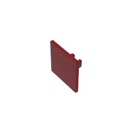 Road Sign Clip-on 2 x 2 Square [Thick Open O Clip] - Color ID 14