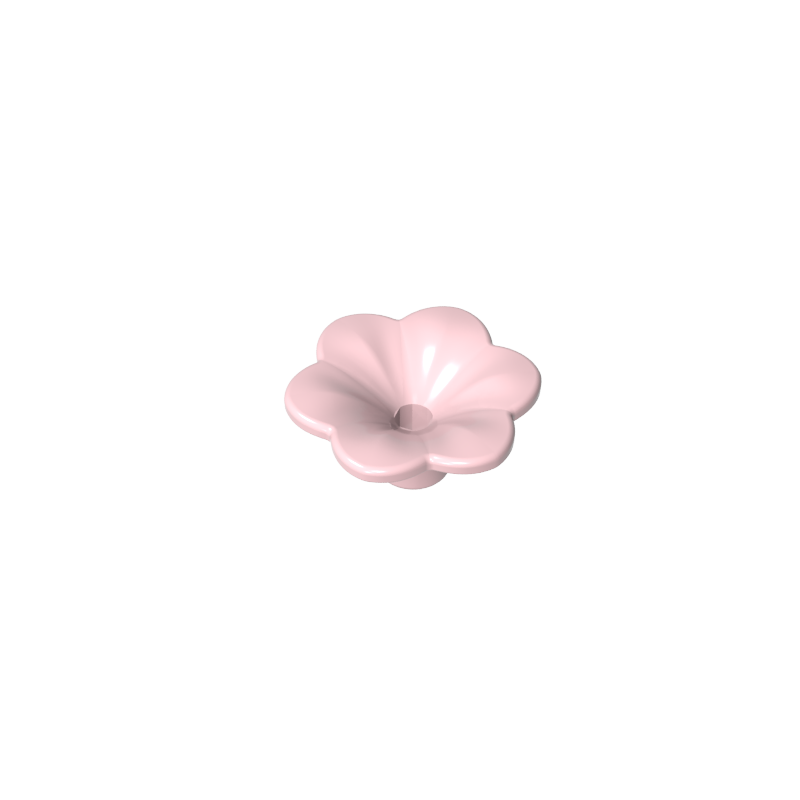 Plant, Outdoor Accessory Kit, Flower with 6 Rounded Petals and Pin