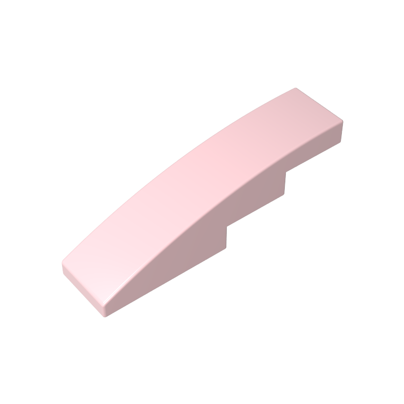 Slope Curved 4 x 1 No Studs [Stud Holder with Symmetric Ridges]