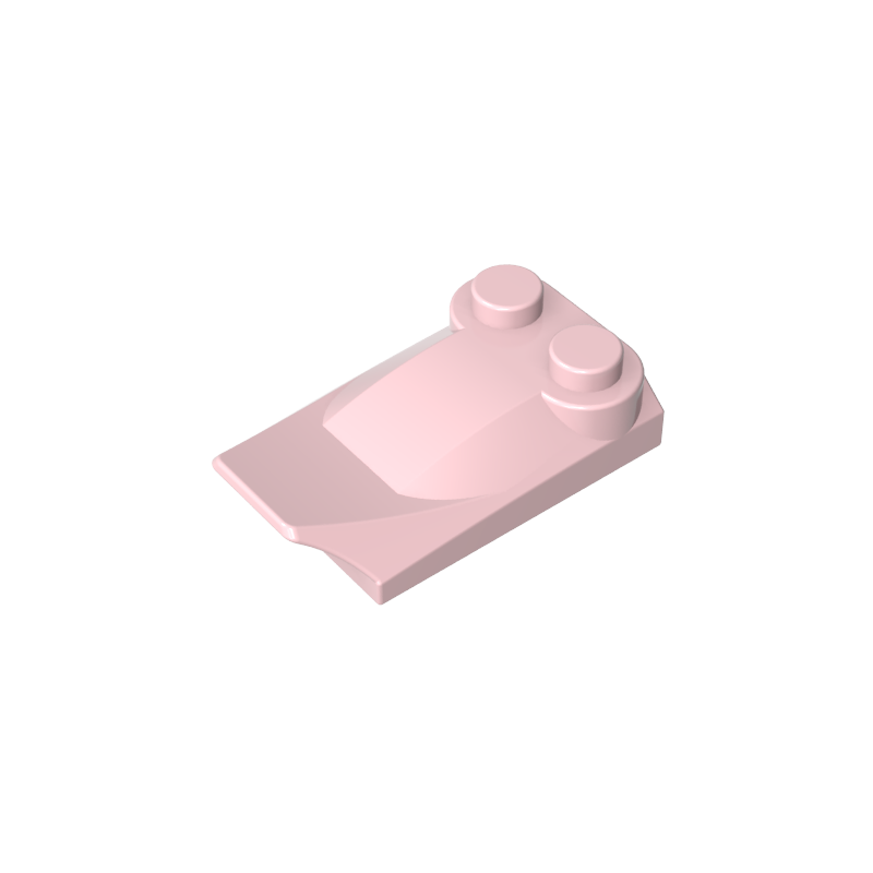 Wedge Curved 2 x 3 x 2/3 Two Studs, Wing End - Color ID 17