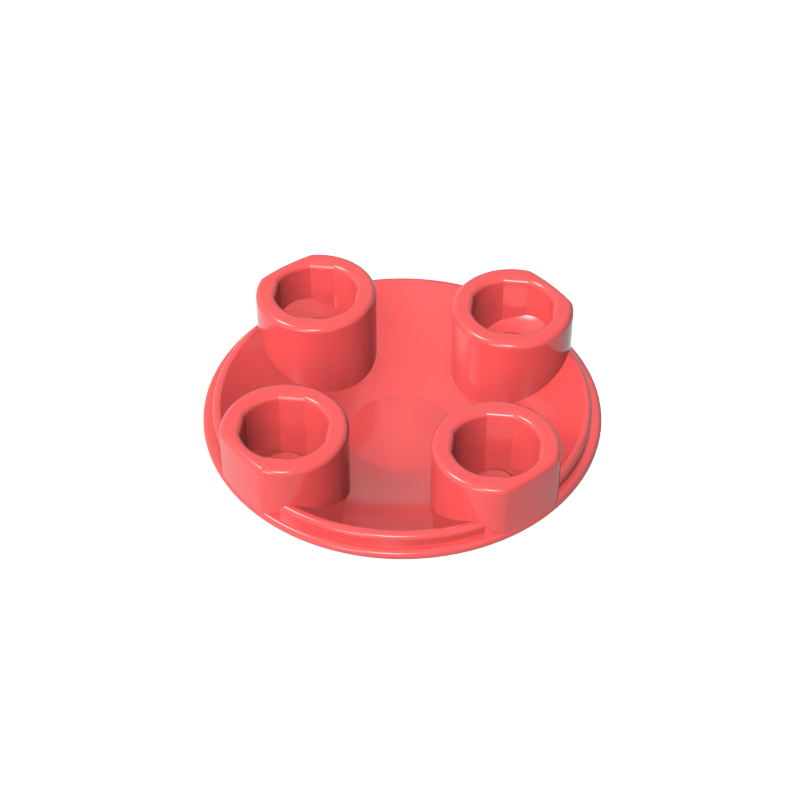 Plate Round 2 x 2 with Rounded Bottom [Boat Stud]