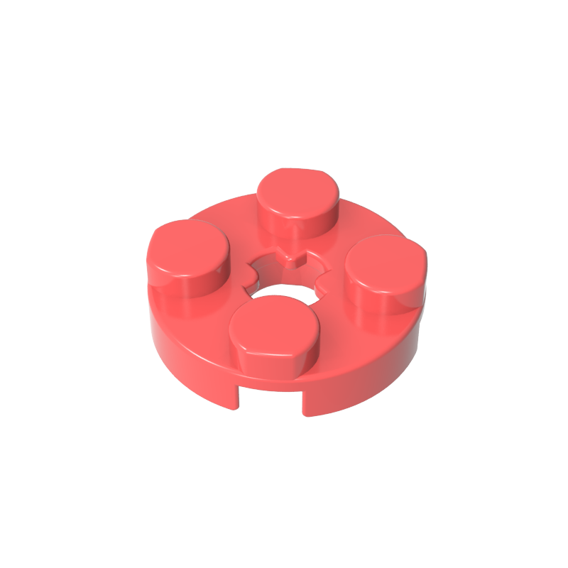 Plate Round 2 x 2 with Axle Hole Type 1 (+ Opening)
