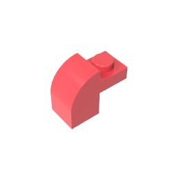 Brick Curved 1 x 2 x 1 1/3 with Curved Top