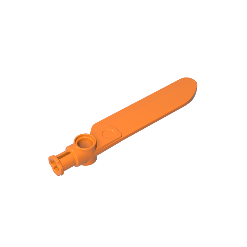 Technic Rotor Blade Small with Hole and Axle Connector End