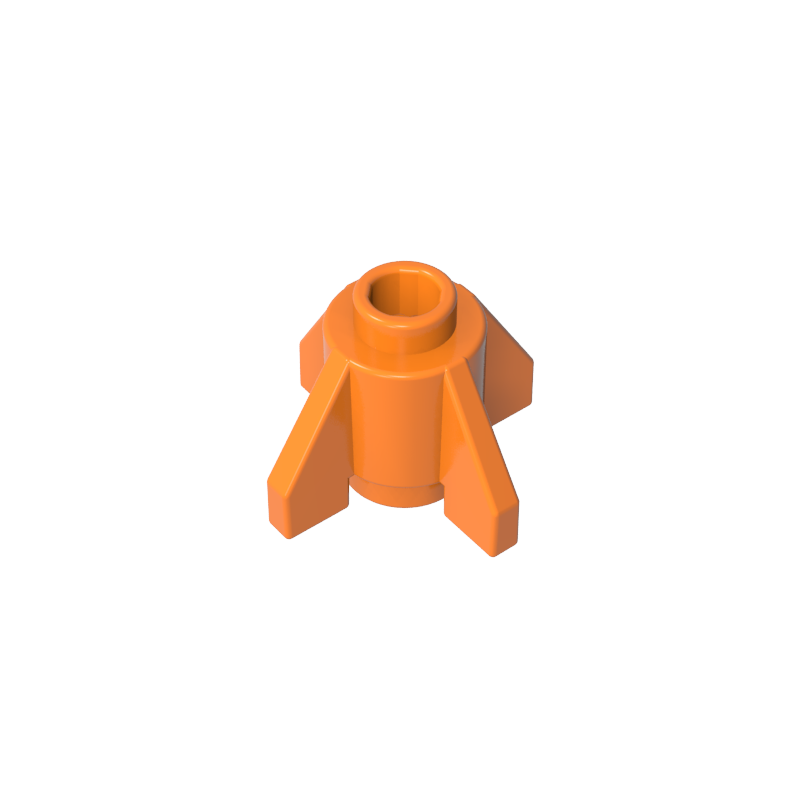 Brick Round 1 x 1 with Fins, Open Stud