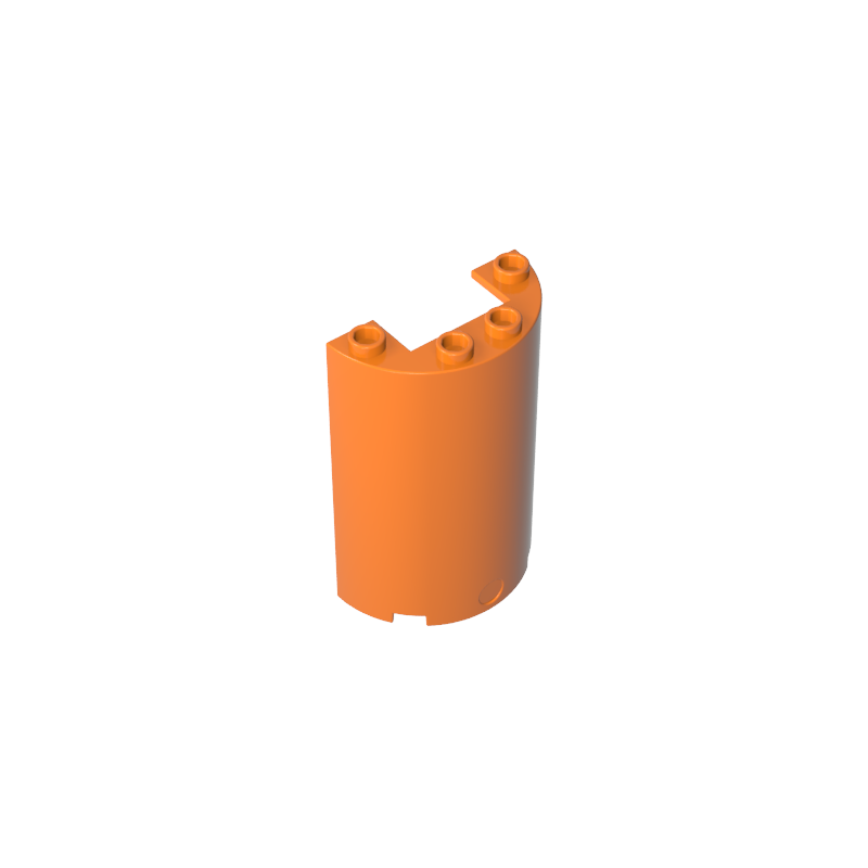 Cylinder Half 2 x 4 x 5 with 1 x 2 cutout