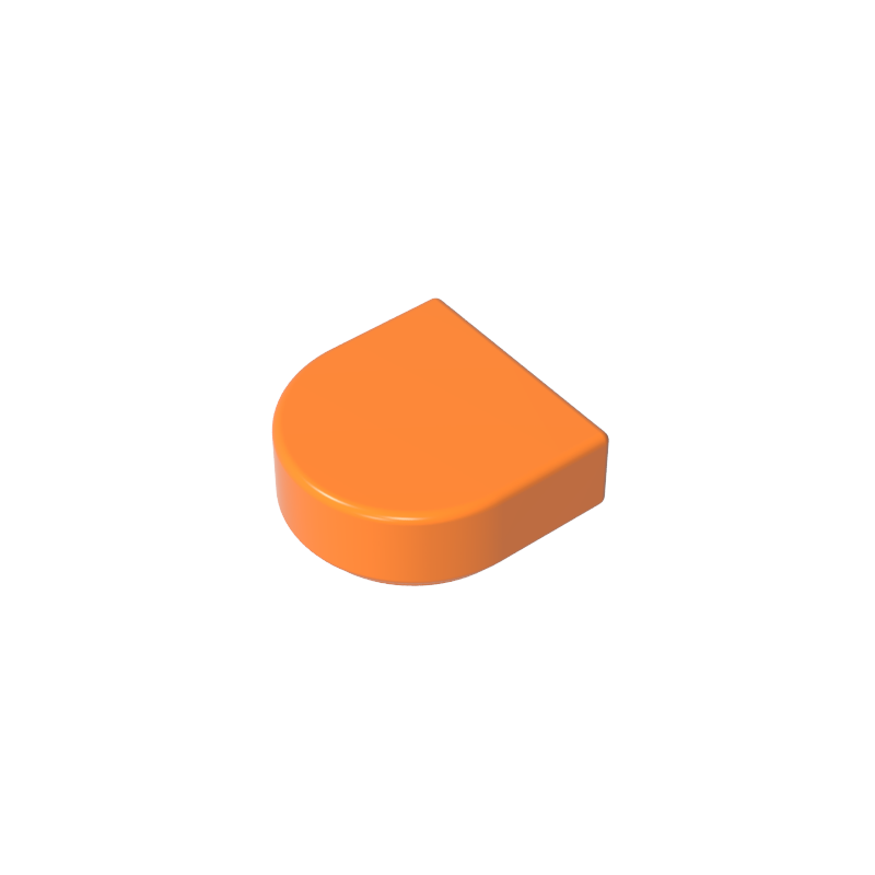 Tile 1 x 1 Half Circle