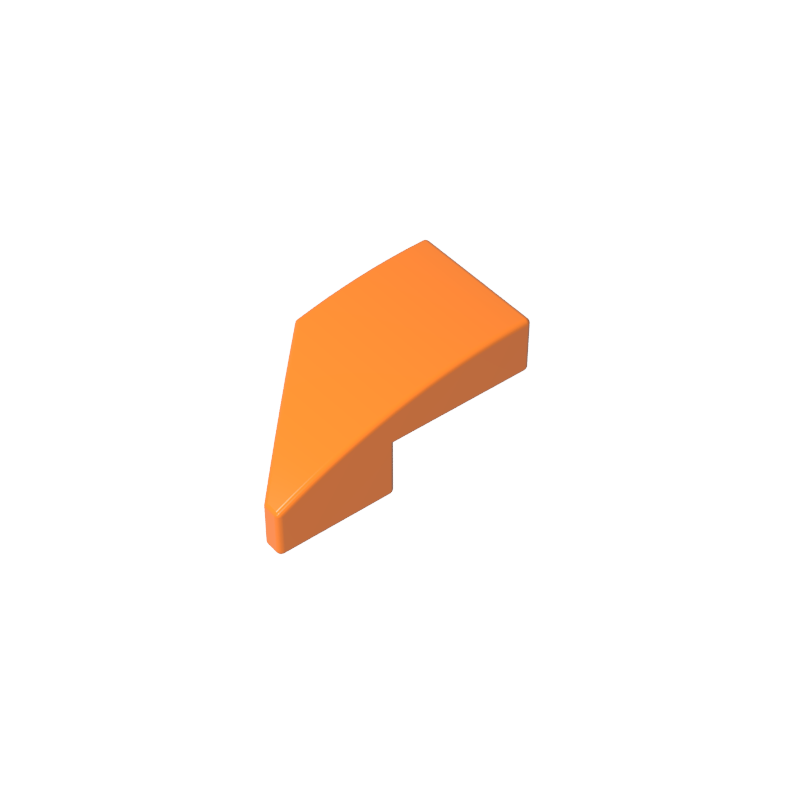Slope Curved 2 x 1 with Stud Notch Right