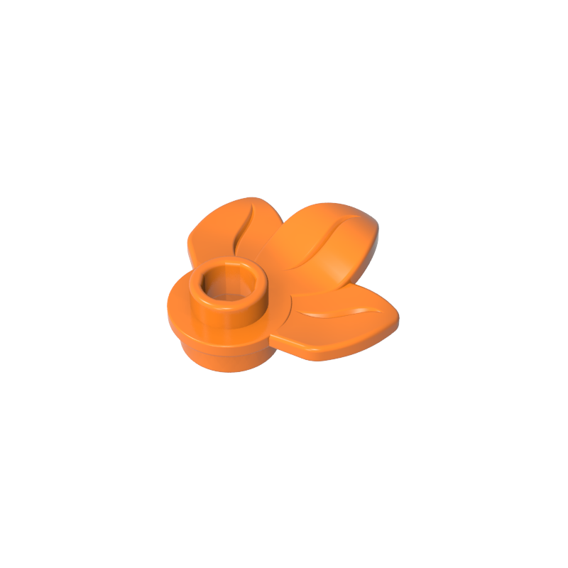 Plant, Plate 1 x 1 Round with 3 Leaves