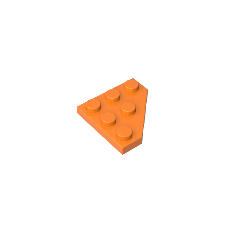 Wedge Plate 3 x 3 Cut Corner