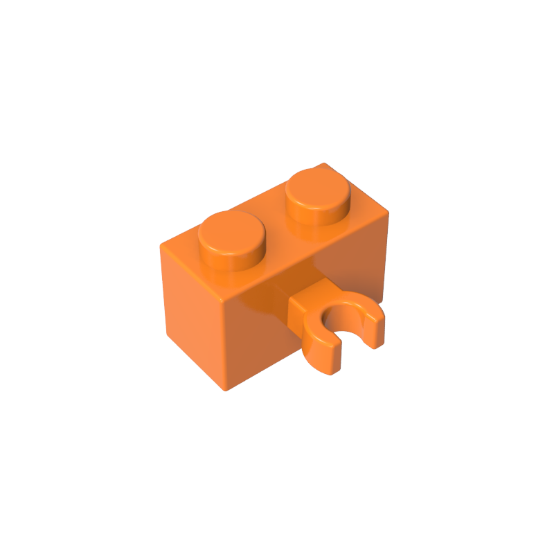 Brick Special 1 x 2 with Vertical Clip [Open O Clip]