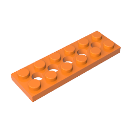Technic Plate 2 x 6 [5 Holes]