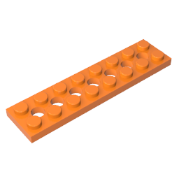 Technic Plate 2 x 8 [7 Holes]