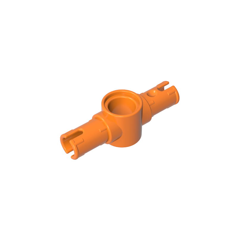 Technic Pin Connector Hub with 2 Pins with Friction Ridges Lengthwise [Big Squared Pin Holes]